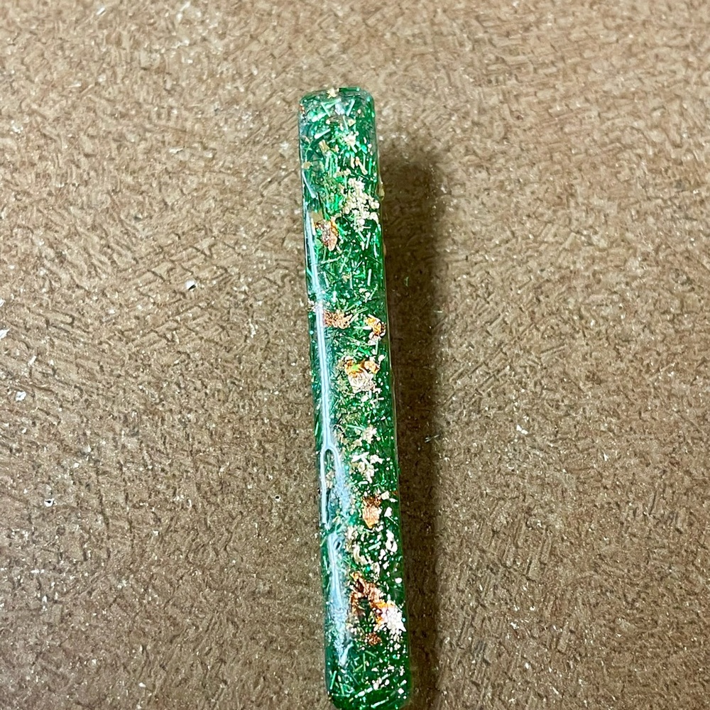 Glitter Green Aligator Hair Clip Set/3 - Picture 8 of 12